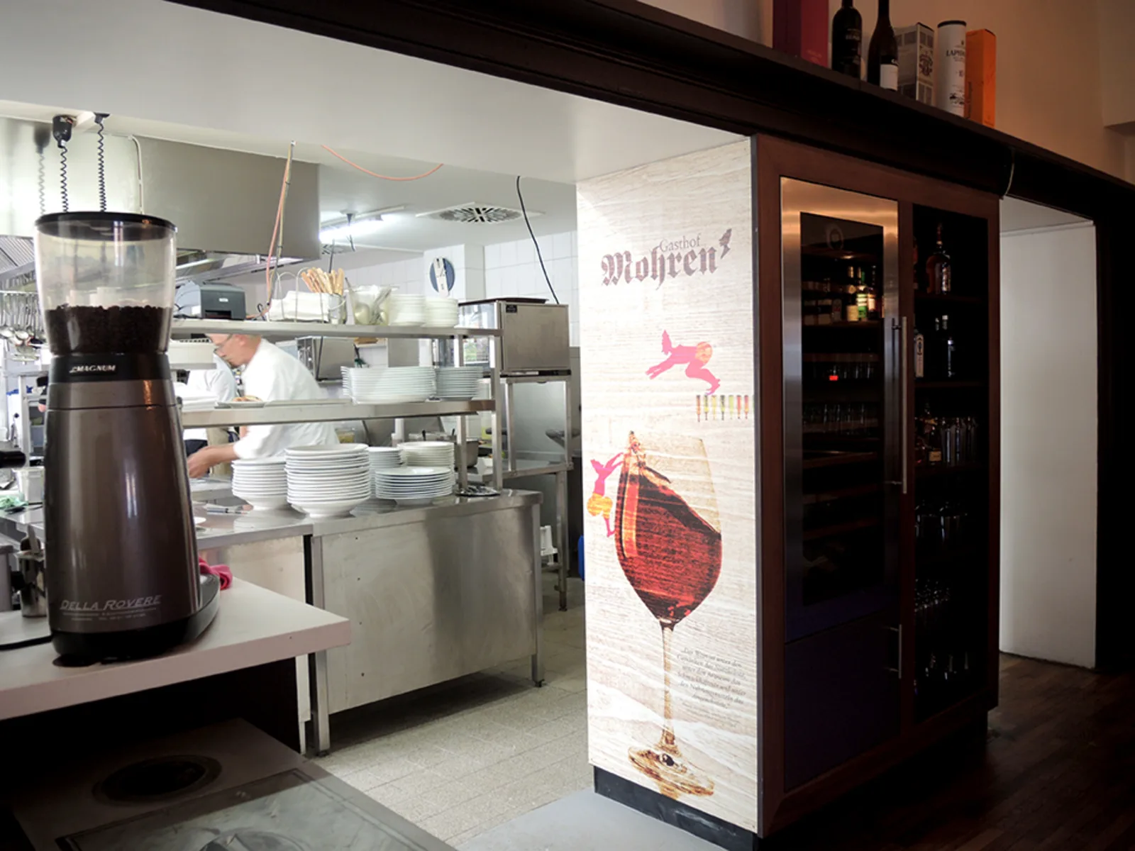 Blick in die Küche des Gasthof Mohren